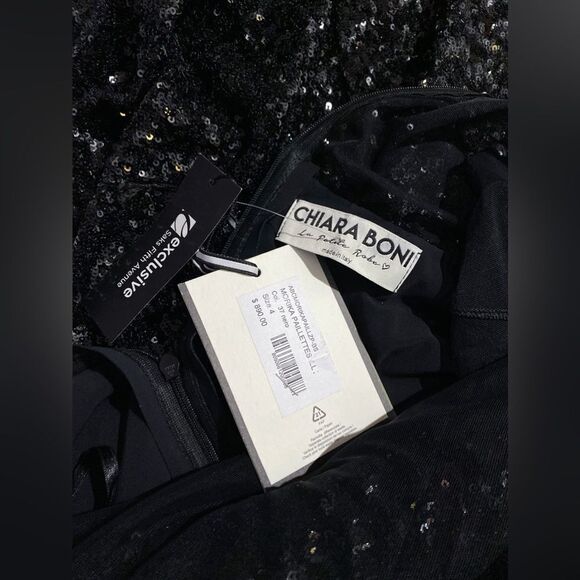 Chiara Boni La Petite Robe Morika Illusion Midi-Dress size 4 - Picture 12 of 12